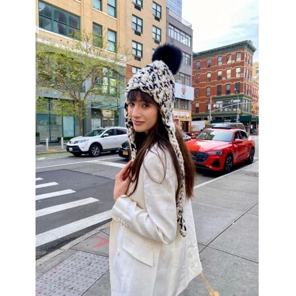 Mischa Lampert Nolita Hat White/Black Blend - Picture 16 of 16